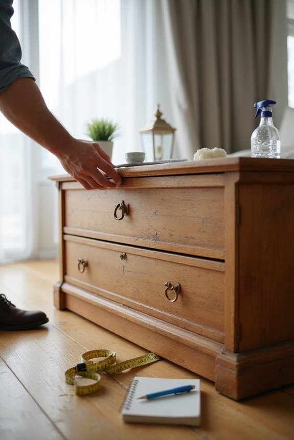 assess furniture condition thoroughly
