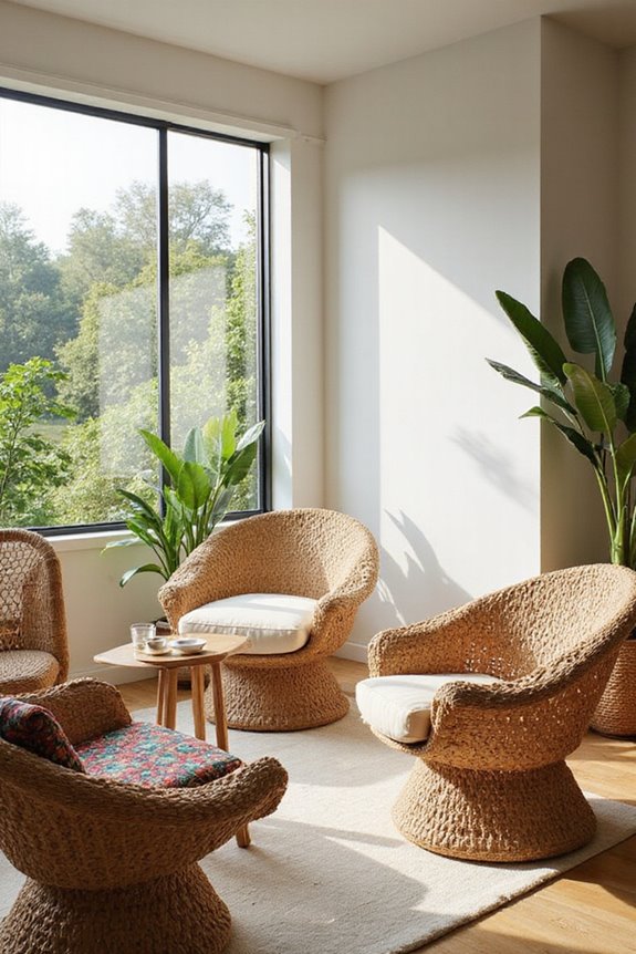 choosing a comfy wicker chair