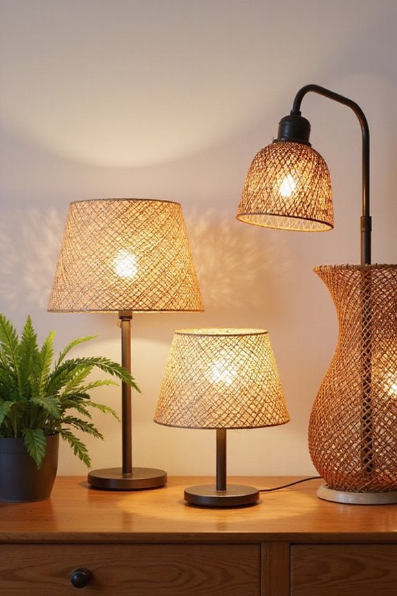 choosing a woven lamp shade