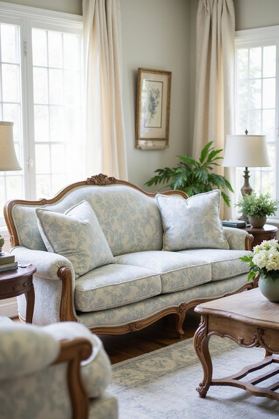 choosing french provincial couch