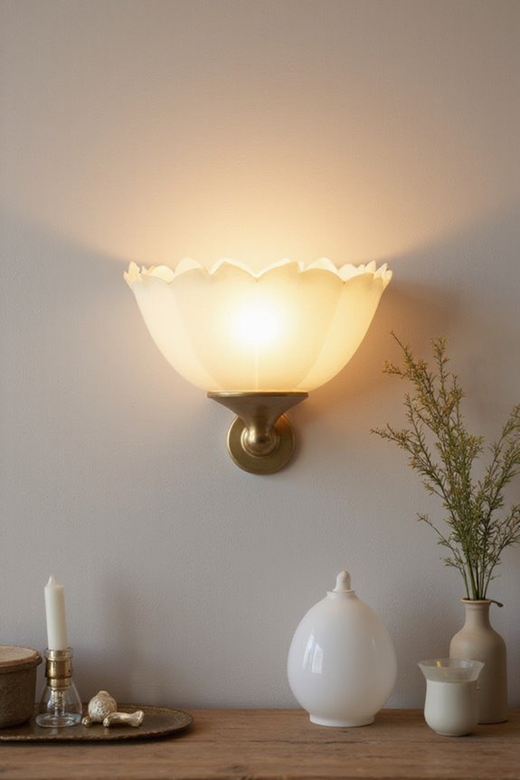 choosing scalloped wall sconces