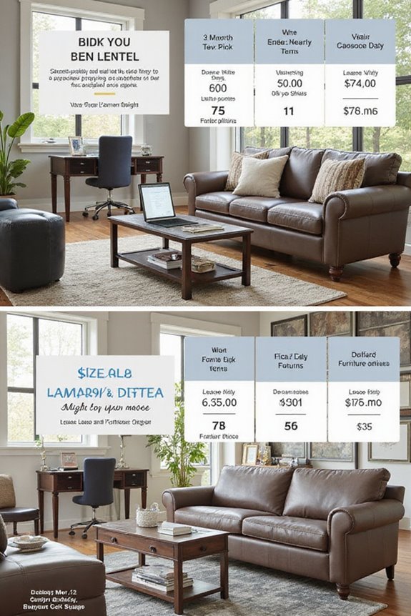compare furniture rental options