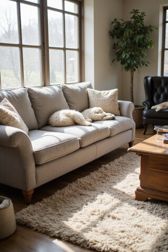 dog hair furniture challenges