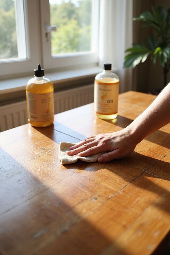 effective wood furniture cleaning