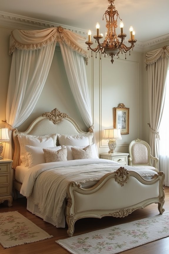 elegant french provincial beds