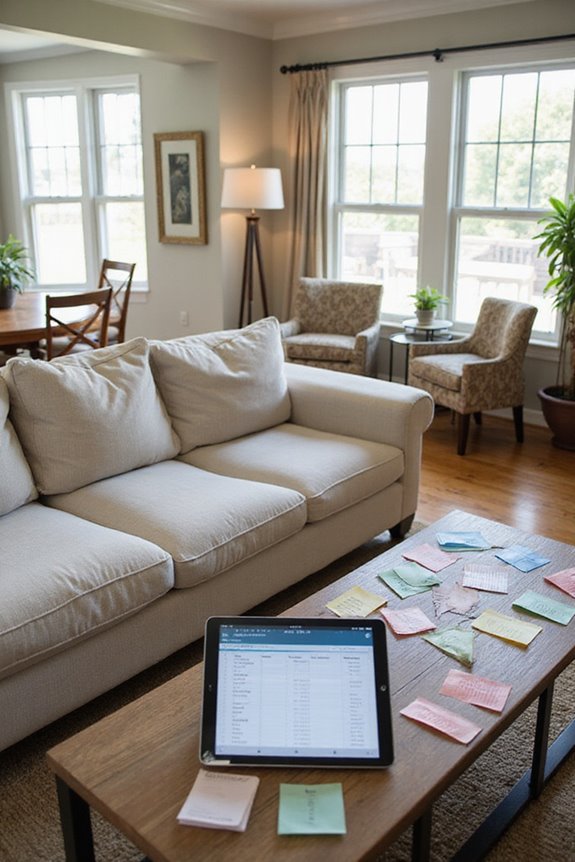 furniture inventory by room