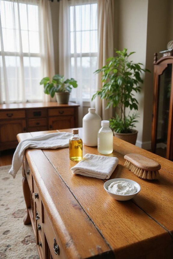 gentle cleaning for wood