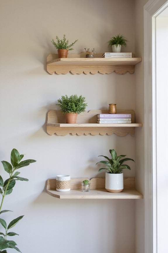 key factors for scalloped shelves