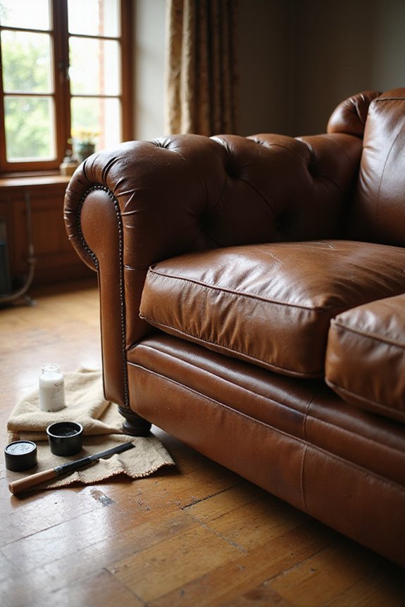 leather repair texturing techniques