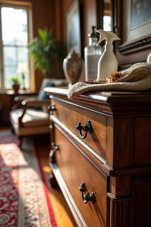 mildew cleaning antique furniture