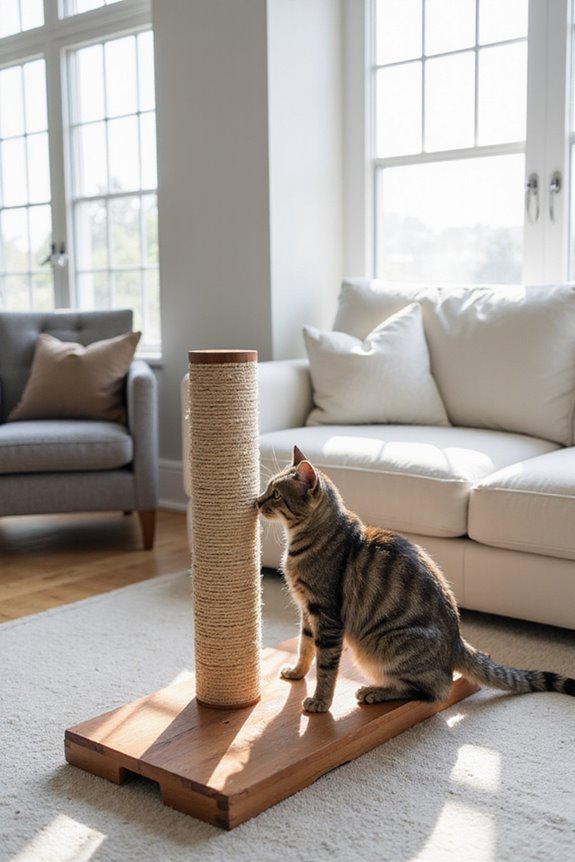 optimal scratching post placement
