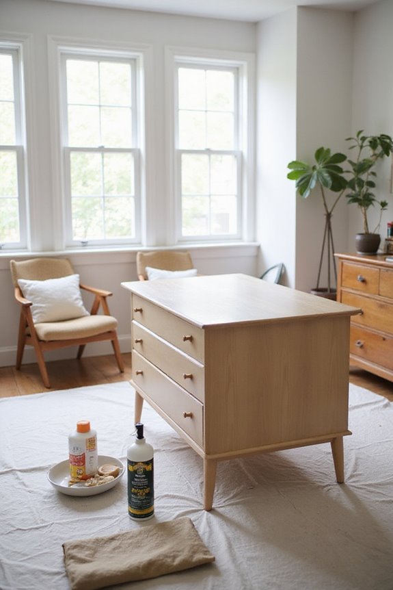 prepare laminate furniture thoroughly