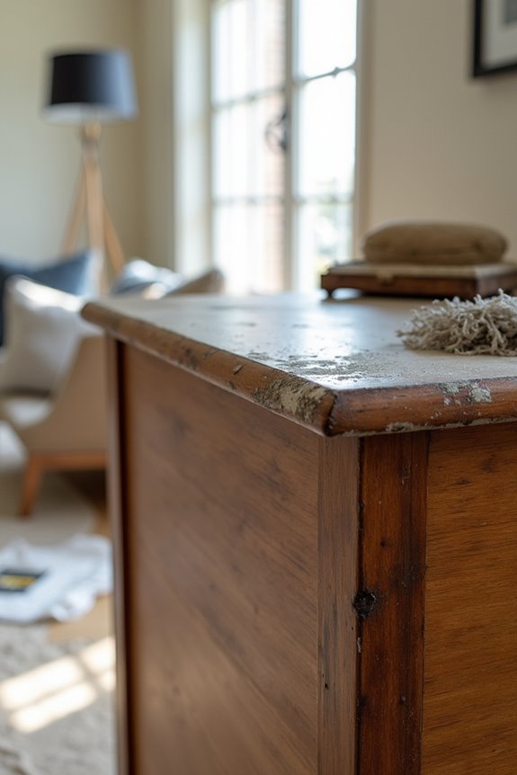 remove old wood finish