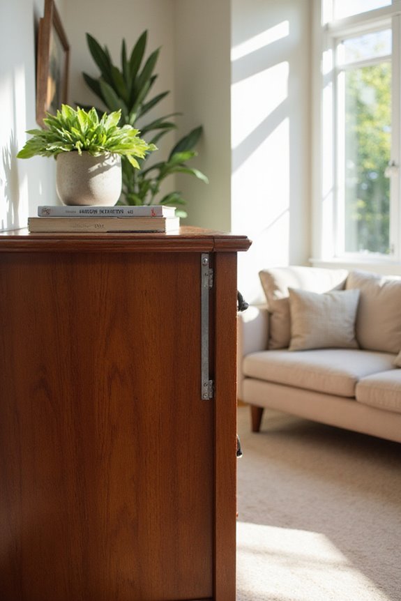 secure furniture with anchors