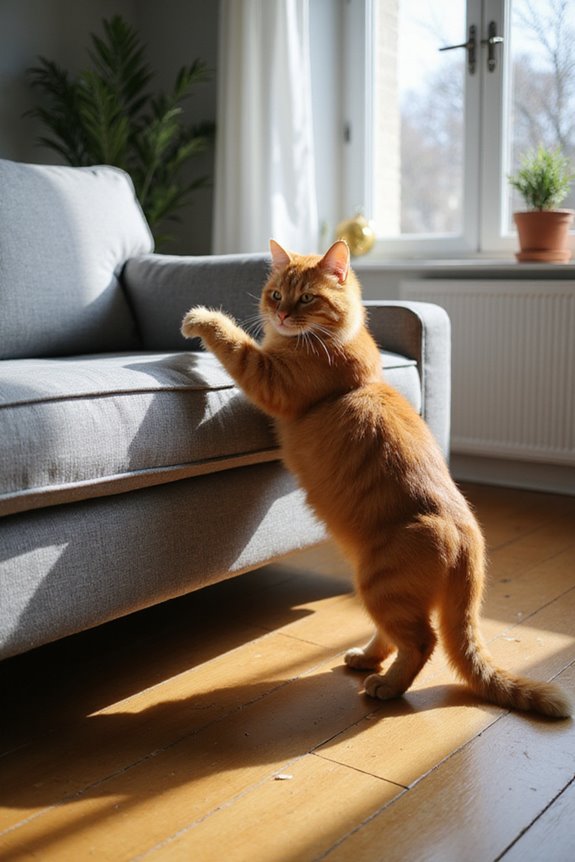 territory marking through scratching