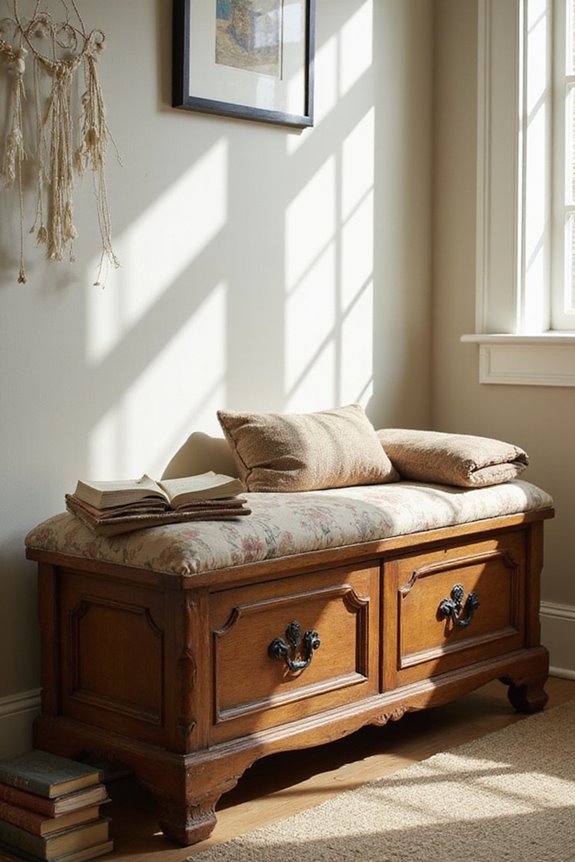 vintage storage bench considerations